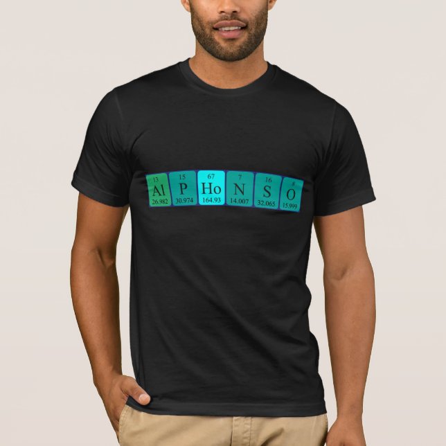 Alphonso periodiskt återkommande skjorta bord namn tee shirt (Framsida)