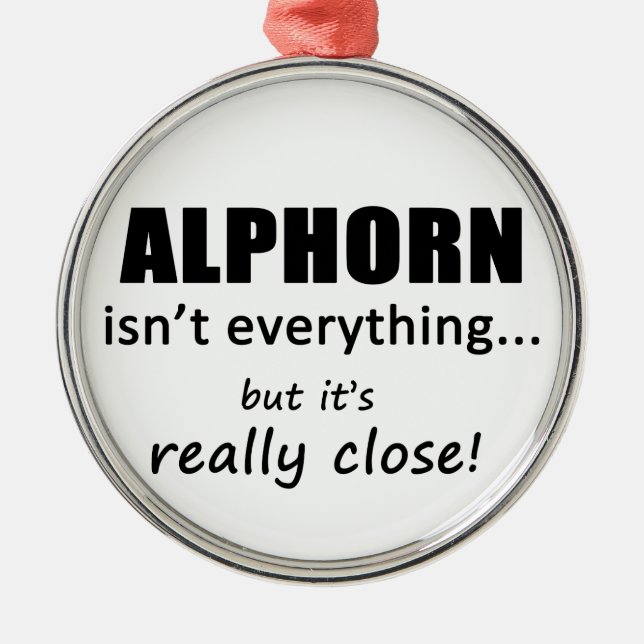 Alphorn är inte allt julgransprydnad metall (Framsidan)