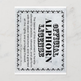 Alphorn License Vykort