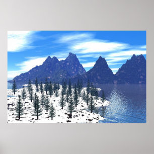 Alpin affisch Print