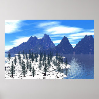 Alpin affisch Print