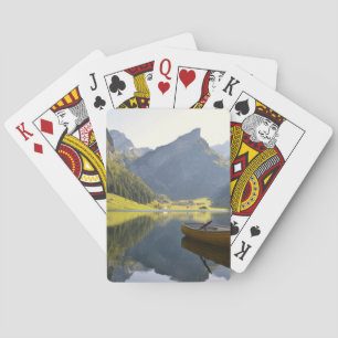 Alpin berg sjö i Schweitz Casinokort