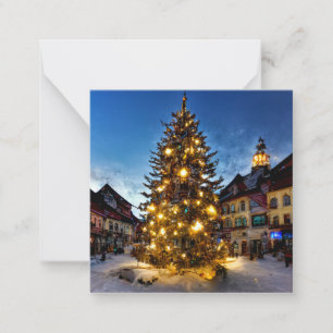 Alpin jul anteckningskort