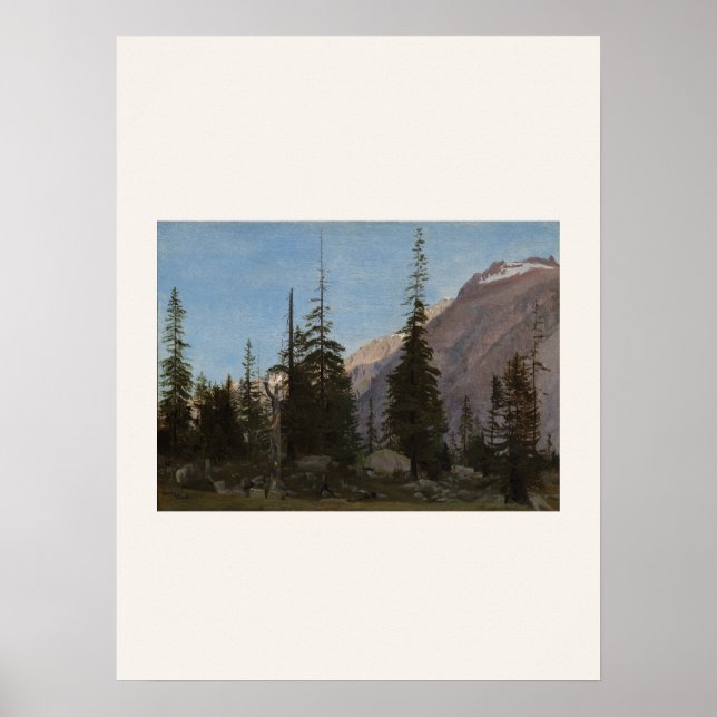 Alpin landskapsaffisch vid Handegg, Schweiz Poster (Framsidan)