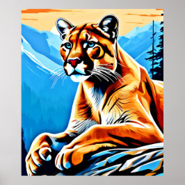 Alpin Pumavyn Design Poster