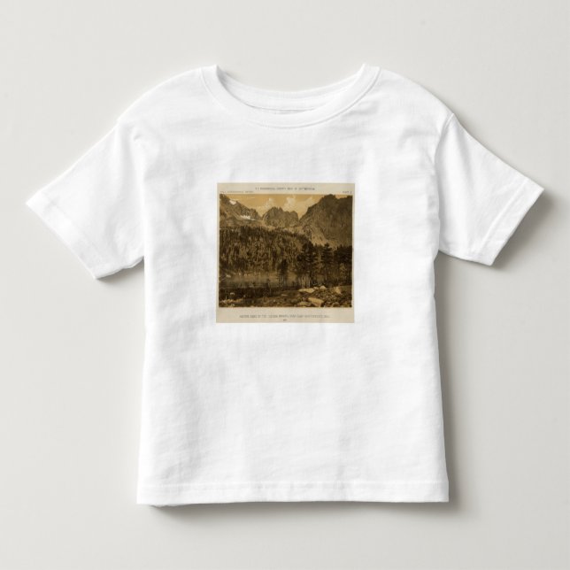 Alpin sjö, Sierra Nevada Tee Shirt (Framsida)