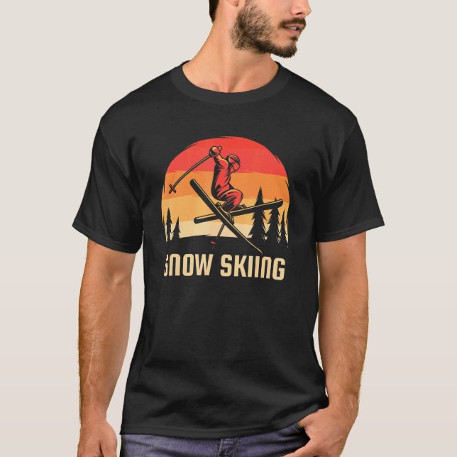 Alpin skidåkning t shirt (Framsida)