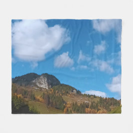 Alpin sommar - Vild natur från Rumänien Fleecefilt