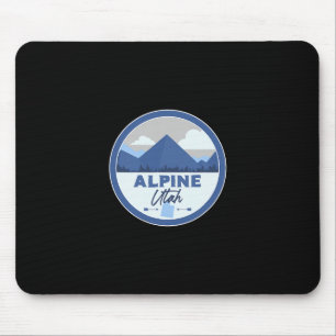 Alpin Utah Ut Bergsmärke Vandringspresent Musmatta