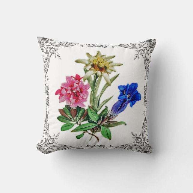 Alpina blommor kudde (Framsida)