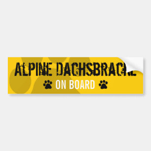 Alpina Dachsbracke ombord Bildekal