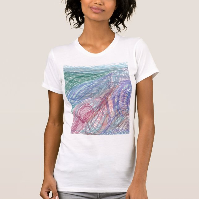 Alpina Höjder Abstrakt Krafs T Shirt (Framsida)