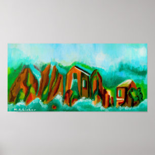 Alpina översvämningar poster