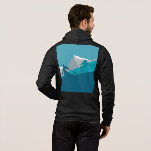 Alpina skidåkare utförsåkning svart t shirt