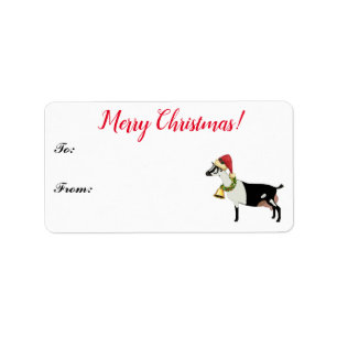 Alpine Dairy Goat-julklapp Märkre Adressetikett
