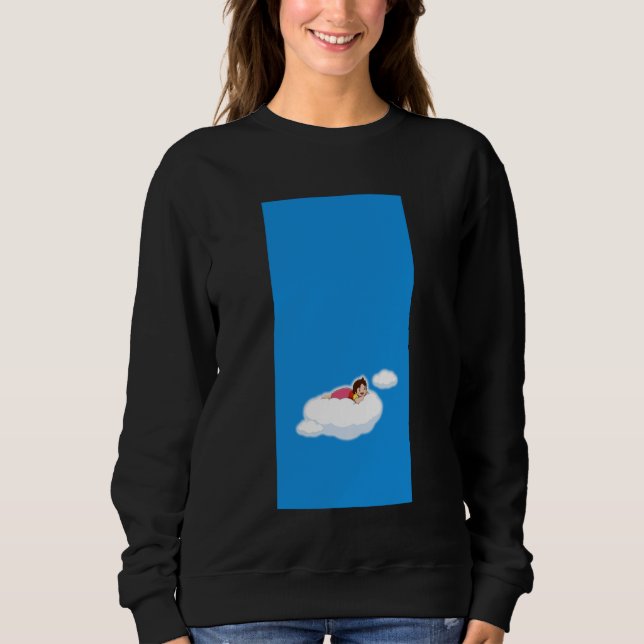 Alpine Girl Clouds Her Family Japanese 80s Retro A T Shirt (Framsida)