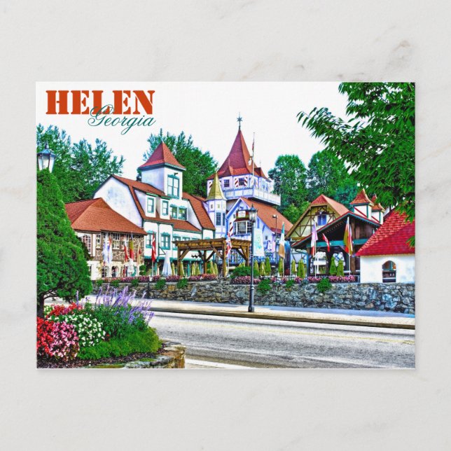 Alpine Helen, Georgia, USA. Vykort (Framsida)