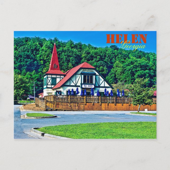 Alpine Helen, Georgia, USA. Vykort (Framsida)