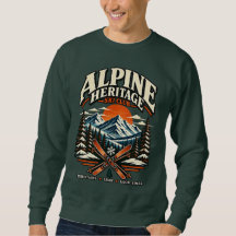 Alpine Heritage Vintage Mountain Ski Club Tröja