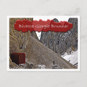 Alpine hut Bivacco Giorgio Brunner - Dolomiti - Vykort
