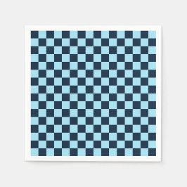 Alpine ice checkerboard pattern pappersservett