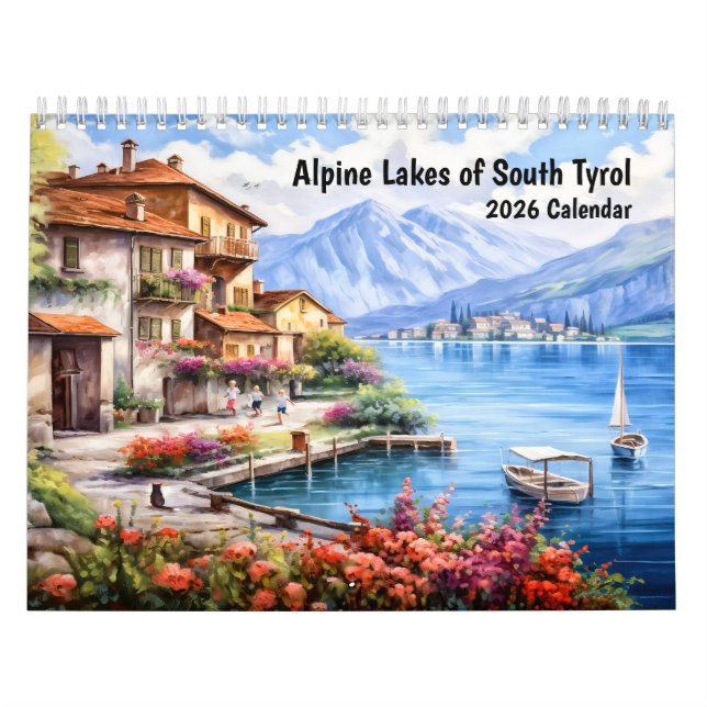 Alpine Lakes of South Tyrol – 2026 Calendar Kalender (Omslag)
