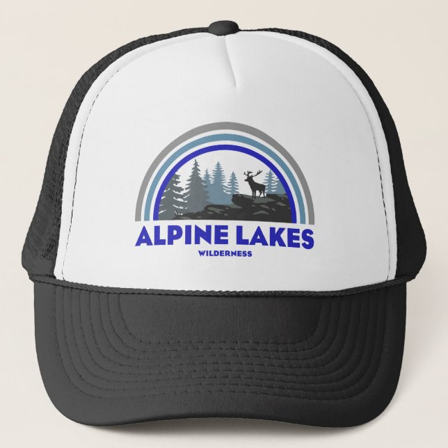 Alpine Lakes Wilderness Washington Regnbåge Hjort Keps (Framsida)
