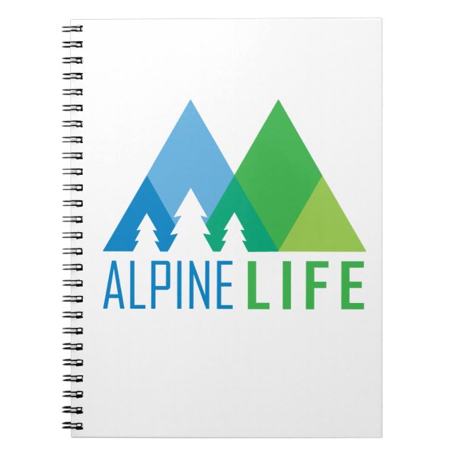 Alpine Life Anteckningsbok Med Spiral (Framsidan)
