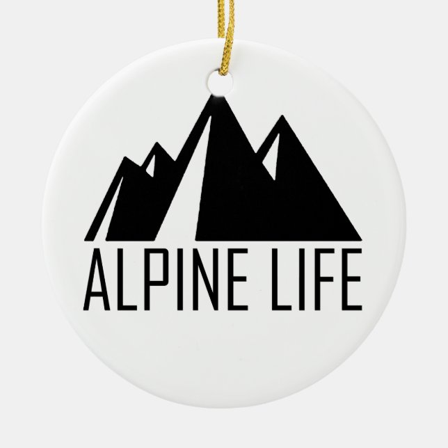 Alpine Life Julgransprydnad Keramik (Framsidan)