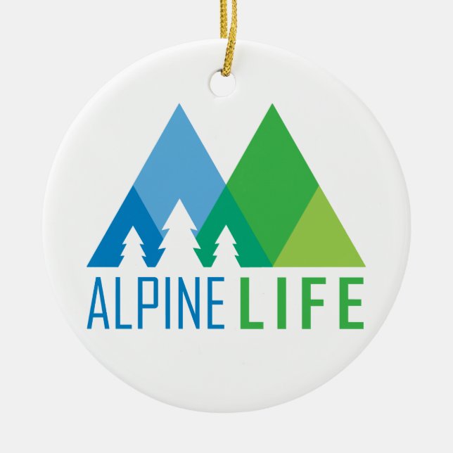 Alpine Life Julgransprydnad Keramik (Framsidan)
