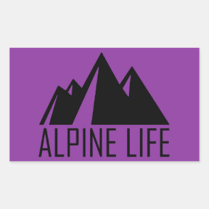 Alpine Life Rektangulärt Klistermärke