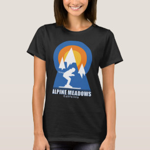 Alpine Meadows Ski Sunset T-Shirt