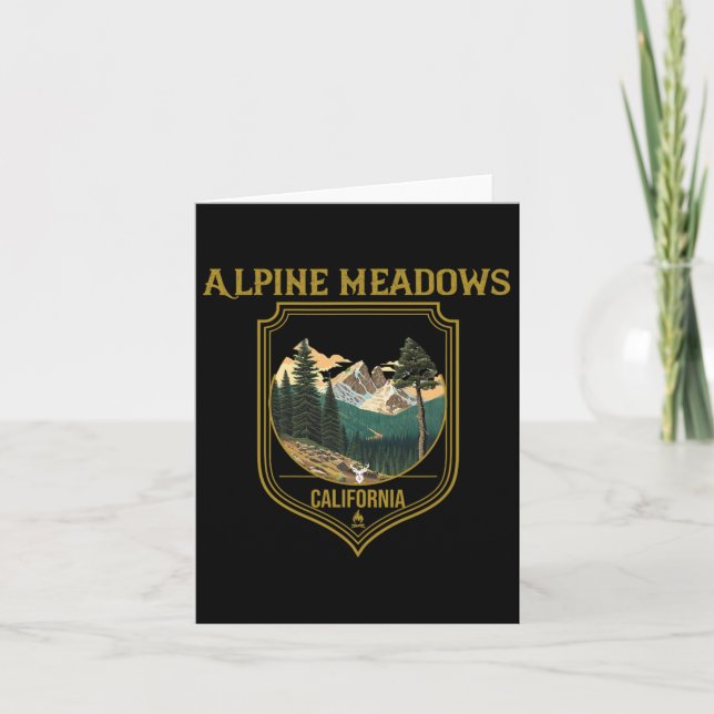 Alpine Meadows Souvenir Apparat - Alp Meadows H Kort (Framsida)