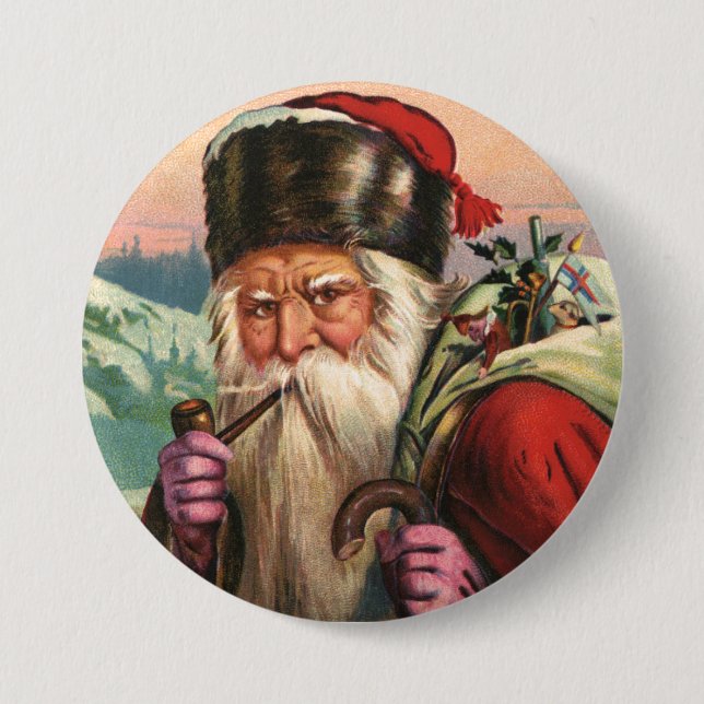 Alpine Santa Button Knapp (Framsida)