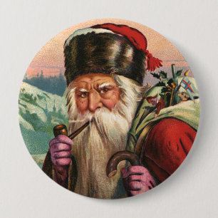 Alpine Santa Button Knapp