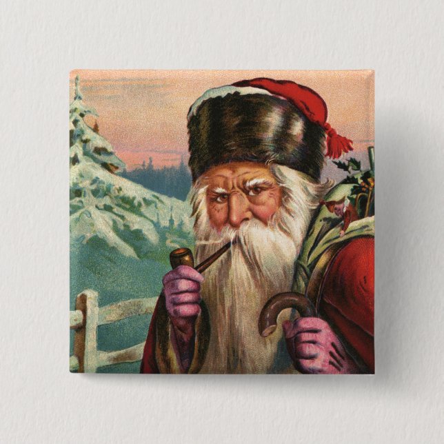 Alpine Santa Button Knapp (Framsida)