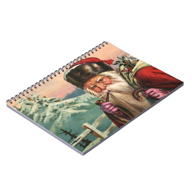 Alpine Santa Notebook Anteckningsbok Med Spiral (Vänstra Sidan)