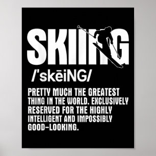 Alpine Ski Slope Downhill Skiing Sports Grea Poster