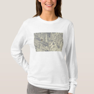 Alpine Skier i tjocka snowghosts vid Big T Shirt