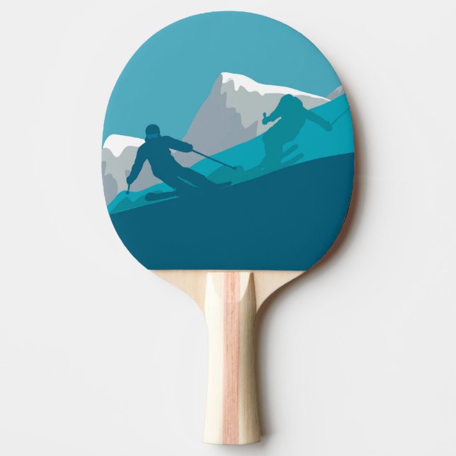 Alpine Skiers All Mountain Skiing Pingisracket (Framsidan)