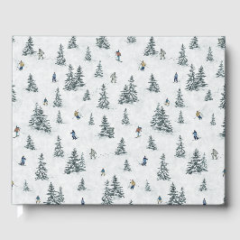 Alpine Skiers och Gömt Yetis - Downhill Skiing Gästböcker