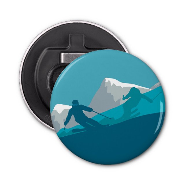 Alpine Skiing Flasköppnare (Framsidan)