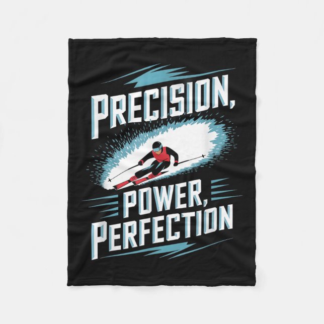 Alpine Skiing för prestandajustering för precision Fleecefilt (Framsidan)