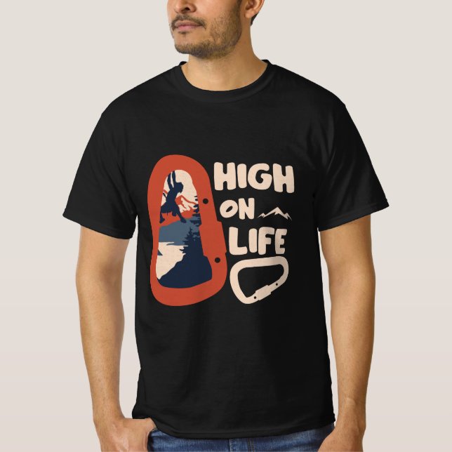 Alpinism Bergsklättring T Shirt (Framsida)