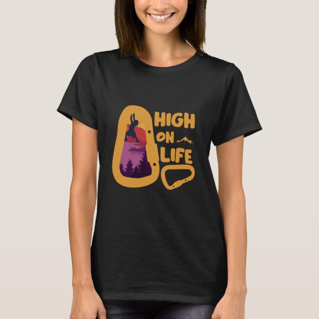 Alpinism Bergsklättring T Shirt (Framsida)