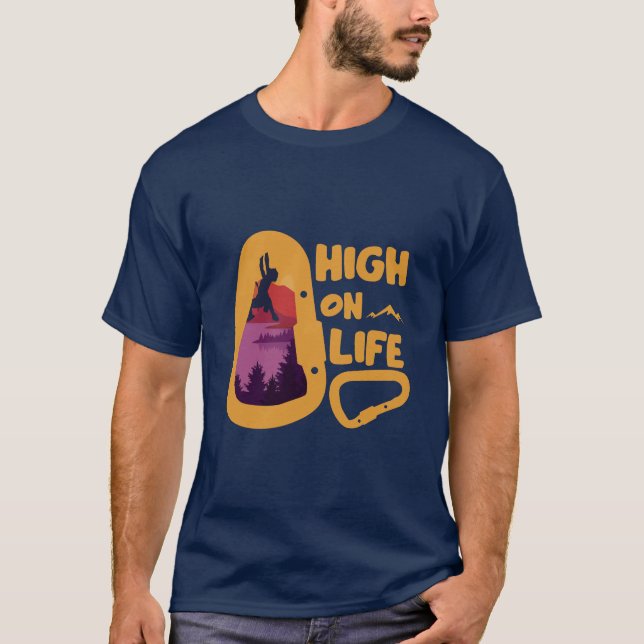 Alpinism Bergsklättring T Shirt (Framsida)