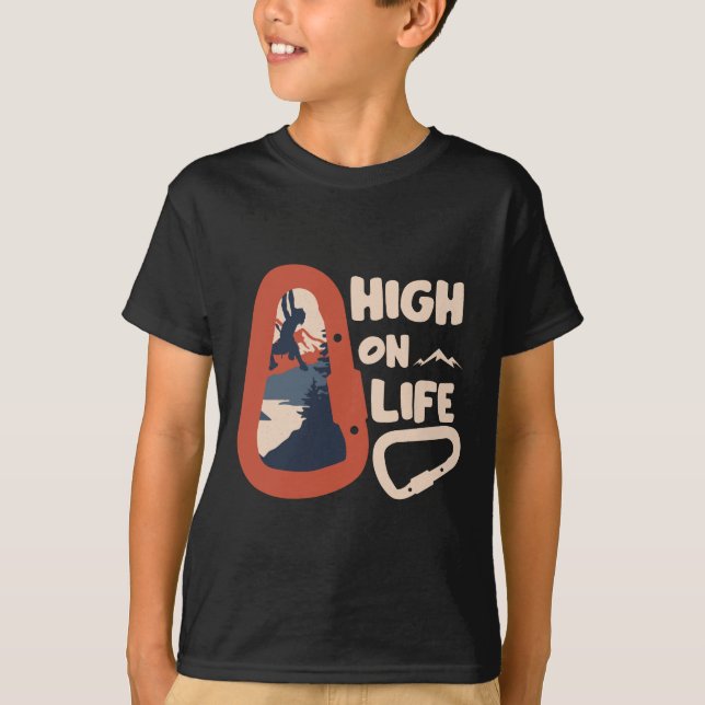 Alpinism Mountaintainering High On Life T Shirt (Framsida)