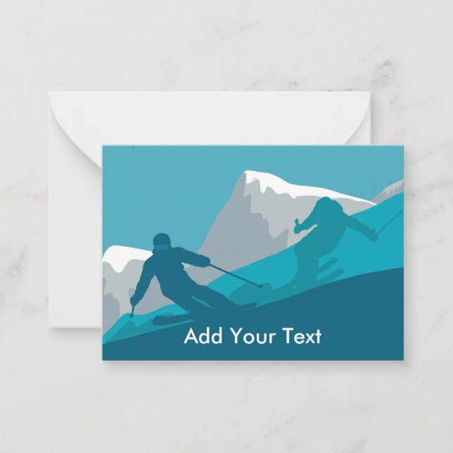 Alpinister fristilsåkning anteckningskort (Framsida)