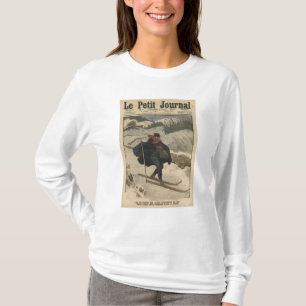 Alpint använda för brevbärarear skidar t shirt