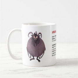 Alpint juldemon Krampus Dictionary Art Kaffemugg